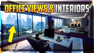 GTA 5 ALL 'OFFICE' VIEWS, ENTRANCES & INTERIORS! + How To Become a CEO! (Finance & Felony)