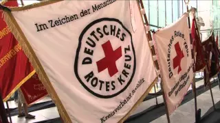 Fahnenausstellung zum Deutschen Feuerwehrtag im Rahmen der Interschutz 2010