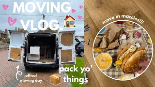 MOVING VLOG: the last few days at the old house and the official move in day!!! 📦🚚🏡🤍
