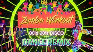 ZUMBA WORKOUT 80's 90's DISCO DANCE REMIX