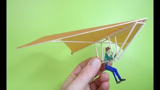 Build and Fly a Model Hang Glider! Flying Fun!