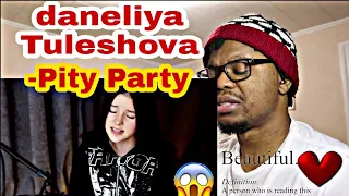 FIRTS TIME HEARING Daneliya Tuleshova - Pity Party (Melanie Martinez cover) - Reaction !!
