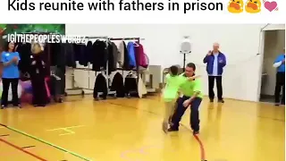 Kids reunite with fathers in prison 😭😭🙏💓