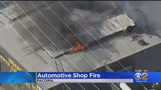 Pacoima Automotive Shop Fire