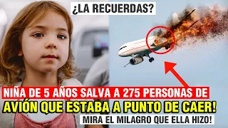 ¿Recuerdas a ella? ¡Niña evita que el avión se estrelle y salva a 275 personas! - Increíble milagro!