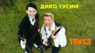 ДИКО ТУСИМ (Даня Милохин, Николай Басков) - ТЕКСТ ПЕСНИ