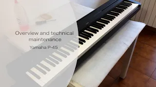 Обзор цифрового пианино Yamaha P 45
