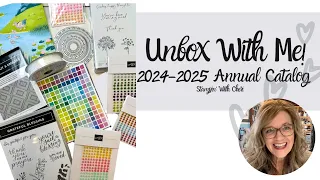UNBOX The 2024-2025 Stampin Up Annual Catalog with me!