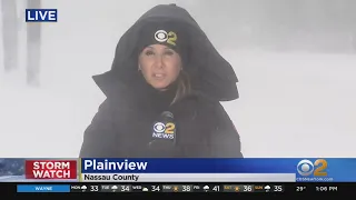 Winter Storm: Near Whiteout Conditions On Long Island