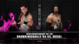 WWE 2K24 Wrestlemania 11 Michaels VS Diesel