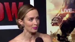 Edge of Tomorrow: Emily Blunt New York Movie Premiere Interview | ScreenSlam