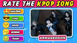 RATE THE KPOP SONG 🎵 Kpop Tier List Songs 🔥 Music Quiz