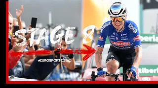 Jay Vine doubles up in mist as Roglic glues to Evenepoel | 2022 Vuelta a España - Stage 8 Highlights