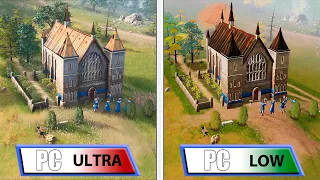 Age of Empires IV | Low VS Ultra | PC Graphics Comparison