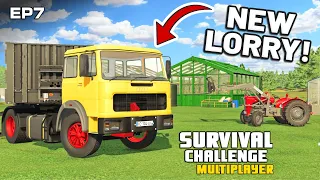 NEW LORRY! EFFICIENCY FIRST!! | Survival Challenge Multiplayer | FS22 - Episode 7