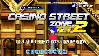 Sonic 4 Episode 1 (mobile) Casino Street Zone Act 2 (100,000 Point Challenge)