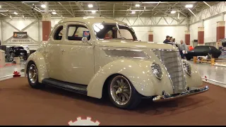 1937 Ford 2 Door Custom Restomod in Tan & V8 Engine Sound on My Car Story with Lou Costabile