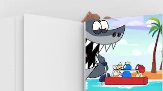 Flipbook [Animation] Delicious "Y" 💗 | Alphabet Lore X🌈Rainbow Friends Mukbang Cartoon | Gummy Dora