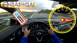 Nissan Qashqai :TOP SPEED ON GERMAN AUTOBAHN