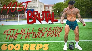 BRUTAL SINGLE KETTLEBELL WORKOUT FOR HARDCORE ENDURANCE & GRIP STRENGTH (Description)