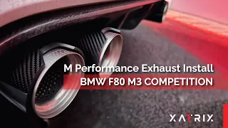 Mind Blowing BMW F80 M3 M Performance Exhaust [Install and sound clips]