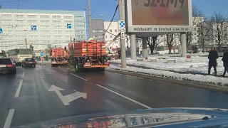 Уборка "снега" в Калининграде. Вовремя...