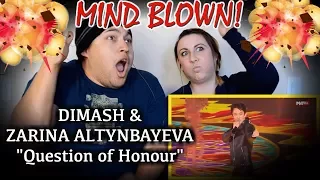 COUPLES REACTION|Question of Honour DIMASH FT. ZARINA ALTYNBAYEVA