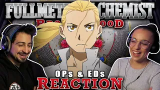 We reacted to EVERY Fullmetal Alchemist: Brotherhood OPENING and ENDING!