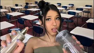 ASMR| POV: You’re sitting next to the hot cheeto girl 💁🏻‍♀️🌶 (Agressive asmr roleplay)