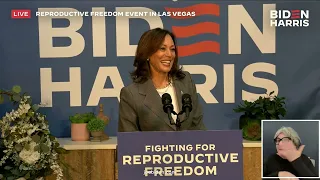 Vice President Kamala Harris Delivers Remarks at a Reproductive Freedom Event in Las Vegas