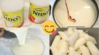 HOW TO MAKE THE BEST YOGURT RECIPE WITH NIDO MILK| DÊGUÊ/THIAKRY RECIPE| Shalou cuisine