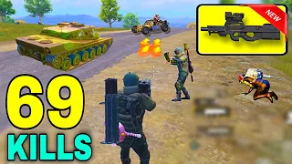 OMG😱!! 69 KILLS - M202 & New Weapon P90 Destroying Tanks + Helicopters | PAYLOAD 3.0 | PUBG MOBILE