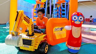 예준이의 전동 자동차 장난감 세차장 물놀이 세차놀이 Power Wheels Car Toy Washing Water Play