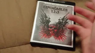 The Expendables 1 through 3 4k and blu ray unboxing