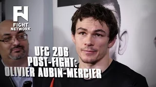 UFC 206: Olivier Aubin-Mercier Post-Fight Scrum - It'd Be Pretty Stupid to 'Call Out Conor McGregor'