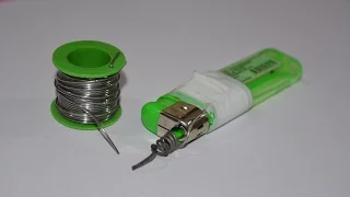 How to Make a Soldering Iron by Lighter