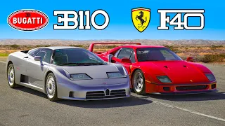 Ferrari F40 v Bugatti EB110: DRAG RACE