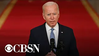 Biden says he won't continue America's "forever war," defends decision for U.S. to leave Afghanis…