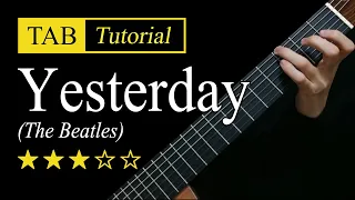 Yesterday (The Beatles) - Fingerstyle Lesson + TAB