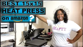 THE BEST AMAZON 15x15  HEAT PRESS FOR T-SHIRTS & SUBLIMATION? | UNBOXING & TEST VEVOR | BLING SHIRT