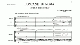 Fountains of Rome by Ottorino Respighi (Score)