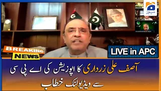 Asif Ali Zardari Full Speech in APC at Video Link - 20th September 2020