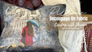 How to Decoupage on Fabric