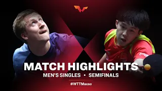 Mattias Falck vs Wang Chuqin | WTT Macao Semifinals HIGHLIGHTS