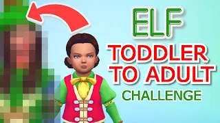 ELF Toddler to Adult Christmas CAS Challenge! | SIMS 4