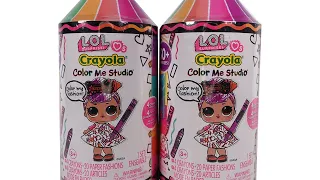LOL Surprise Loves Crayola Color Me Studio Mystery Capsule Blind Box Doll Unboxing Review