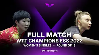 FULL MATCH | Wang Manyu vs Sofia Polcanova | WS Rd 16 | WTT Champions ESS 2022