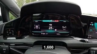 Acceleration 0-100km/h Golf R MK8 (2021)