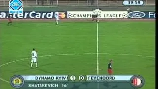 Динамо К - Фейеноорд (Роттердам) 2:0.ЛЧ-2002/03 (полный матч).
