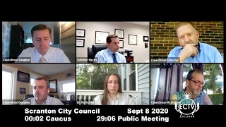 Scranton City Council Meeting September 8, 2020